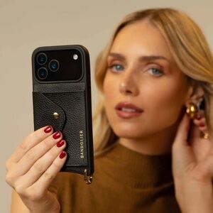 NWT Bandolier Hailey Side Slot Leather Wallet IPHONE 16 Pro Max Case, No Straps